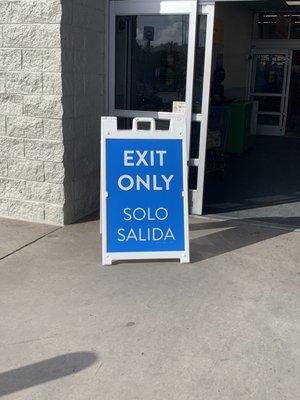 Exit only? How about "enter here?"