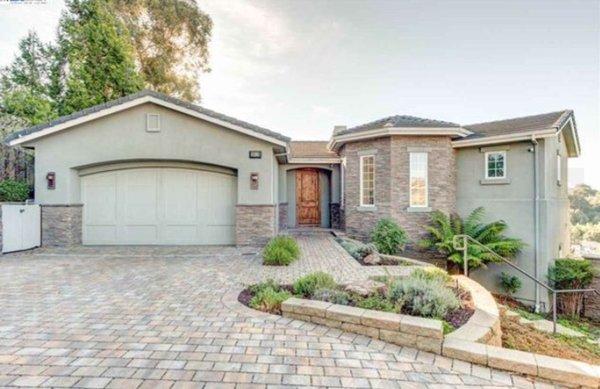 Custom home in the hills with spectacular views.