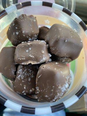 Salted caramel chocolates