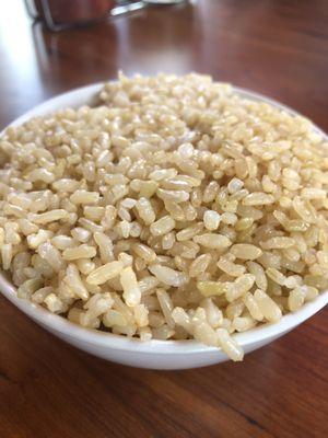 Brown rice.