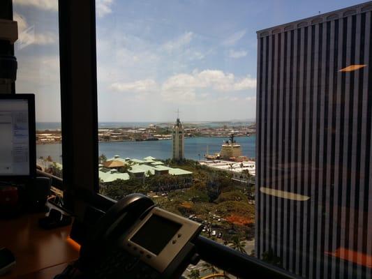 A view from the Spirent office in honolulu