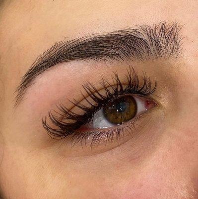 Wet and wispy lash set