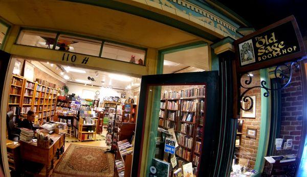 Store entrance with my wide-angle lens