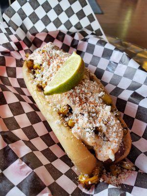 Elote Dog ($6.95)