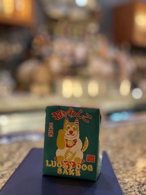 Lucky dog sake