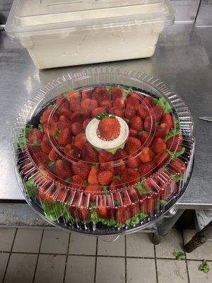 Catering strawberry tray