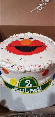 Our Elmo cake she made for her 2nd birthday.