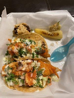 My go to is ALWAYS the fish tacos but decided to try the asada...yeah it was bomb too!