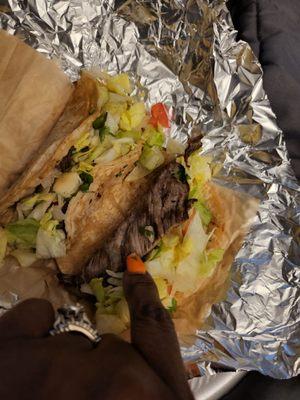 Steak taco