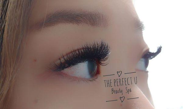 Volume lashes done by KellyAnn at the perfect U beauty spa