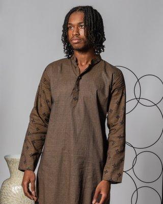 Mens Patterned Khamis Half