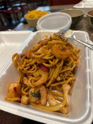 House special lo mein. No vegetables in it. A lot of noodles and grease