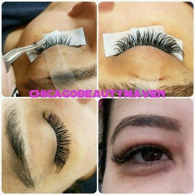 Volume lashes by Maribeth