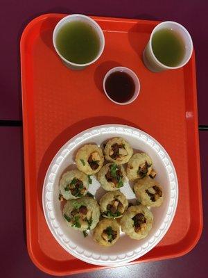 Pani puri - truly the perfect bite in every morsel - just the right amount of yum