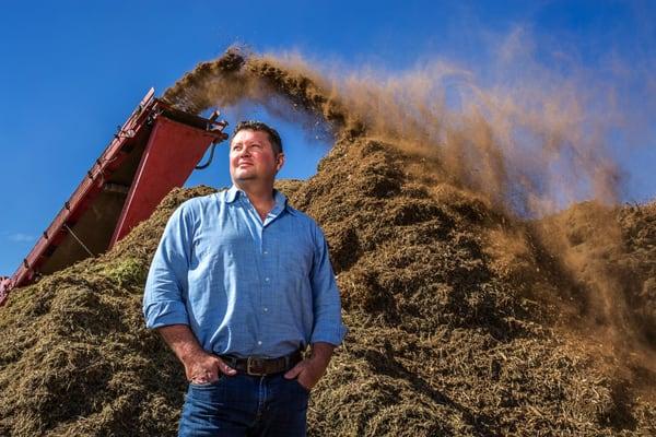 Jason Tankersley, owner of Tank's Green Stuff and the Fairfax Companies, oversees the recycling of thousands of tons of green waste debris.