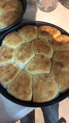 Homemade buttermilk biscuits