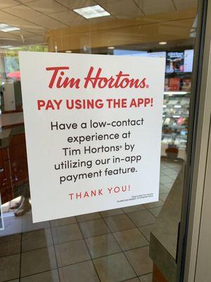 The Tim Hortons app