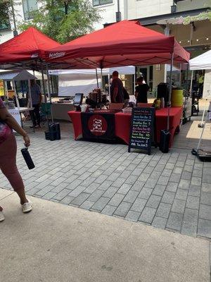 The Bao Bun stand plus menu