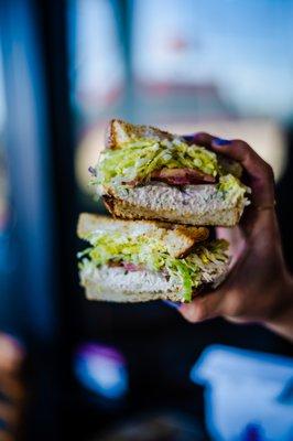 Homemade Tuna Salad Sandwich on Toasted Sourdough (IG @17thstdeli)