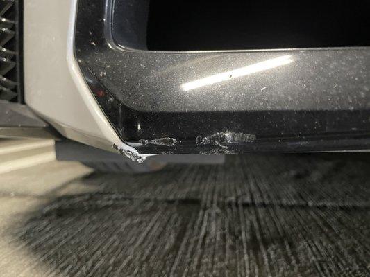 Bumper damage