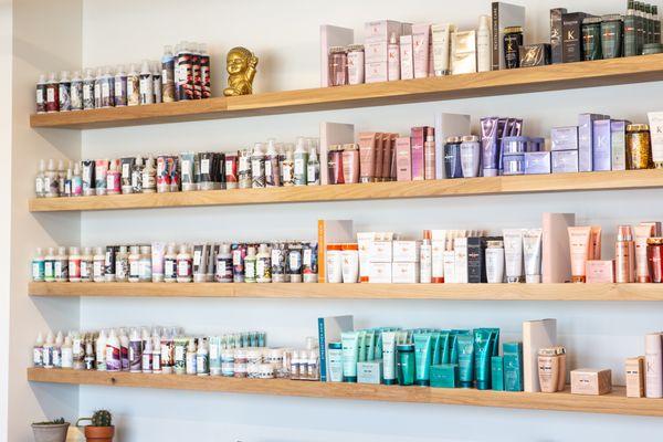 Meraki House Salon carries Kerastase and R+Co product lines.