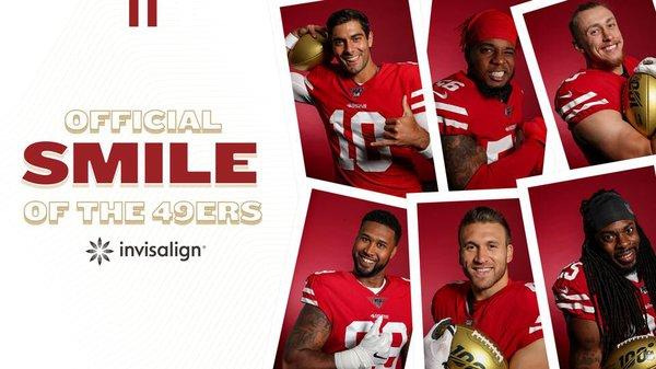 We are the Official Team Dentist for the San Francisco 49ers! Let's come up with a game plan to improve your smile!