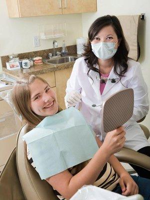 Children are at ease at their dental visits with Dr. Tina Le.