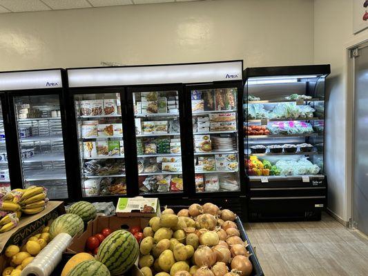 Fresh produce and frozen foods