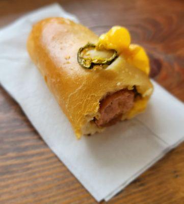 Jalapeno Cheddar Sausage Kolache