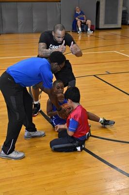 Jump ball! 2nd/3rd Grade Boys Class