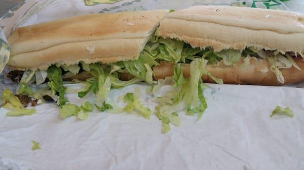 Mediterranean steak sub