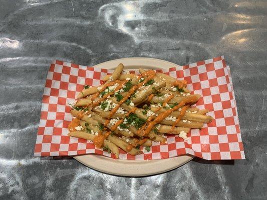 Feta fries w/ sweet harissa