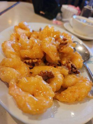 Honey walnut prawns