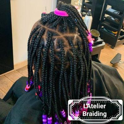 Kids single braids