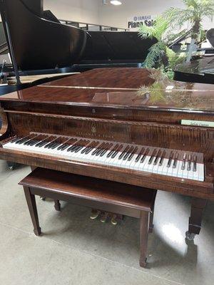 Hamburg Steinway B in RARE Sapele mahogany.