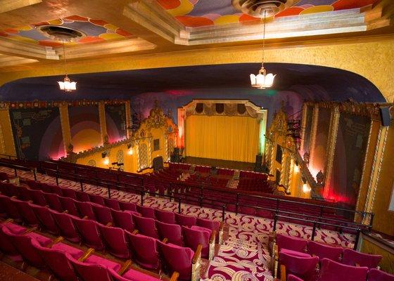 The interior of the historic Smith Opera House, built in 1894. Photo by Neil Sjoblom Photography.