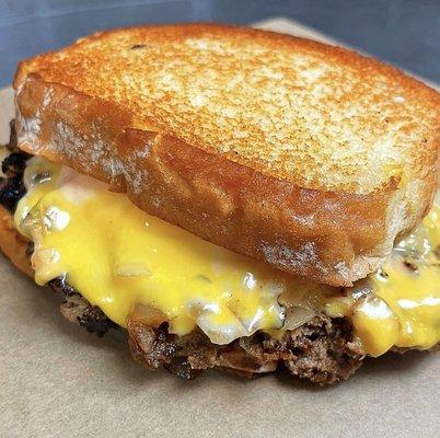 Grilled cheese cheeseburger