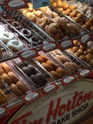 They have delicious doughnuts and muffins galore!