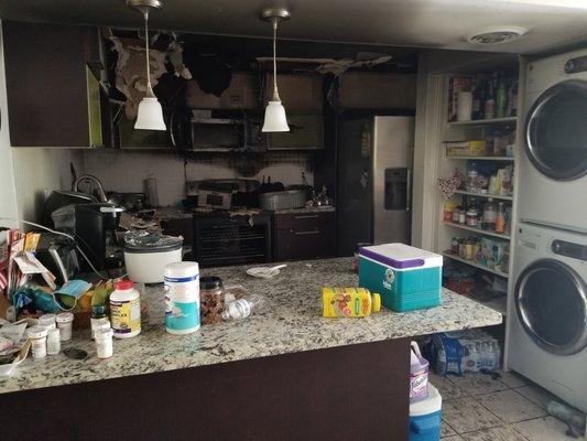 Fire, smoke and water damage