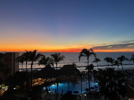 Sunset from the balcony!