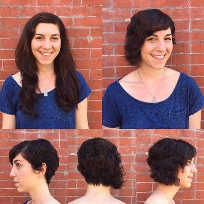 I was super nervous going for a symmetrical bob/pixie but Sydney did an AMAZING job! I love it.