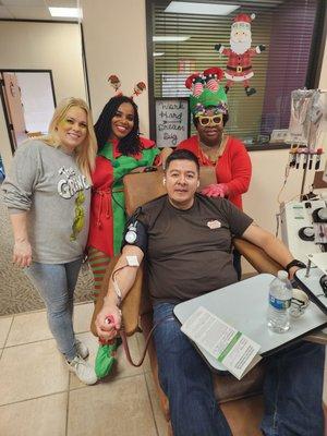 Photos from their recent community blood drive!