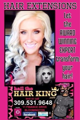 HAIR EXTENSIONS by national award winning EXPERT Travis Manning can give you ur DREAM HAIR for 1/2 the cost of big city salons!