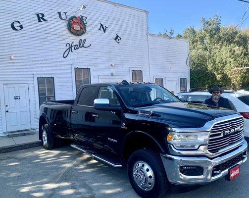 My 2020 Dodge Ram 3500 Laramie in it's first photo at Gruene Hall! #gruenehall #dodgeram3500 #nylemaxwell