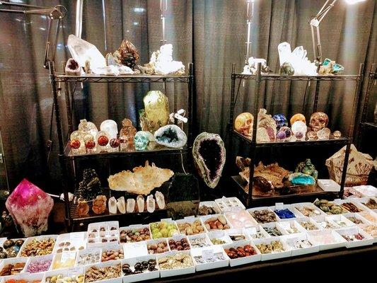 Our Booth at the annual Kansas City Gem and Mineral Show