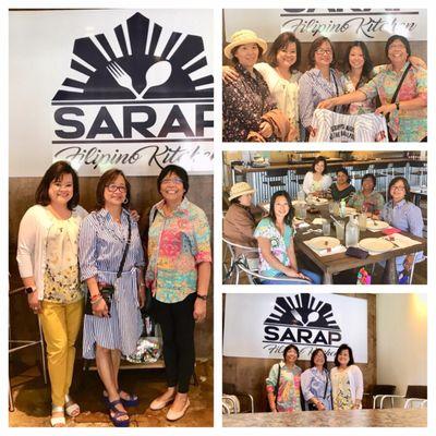 At Sarap restaurant with friends