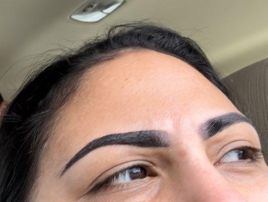 3 days after eyebrows done