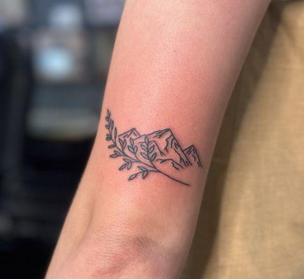 Mountain Tattoo by Megan