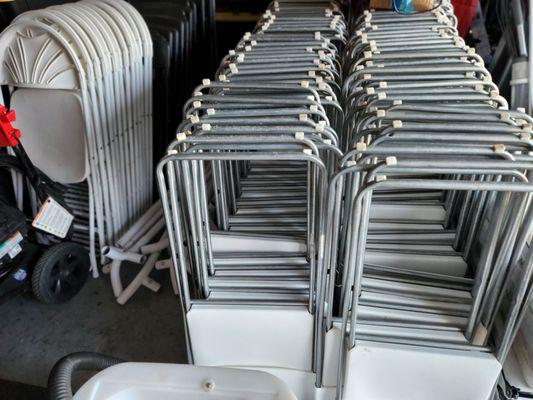 Standard white chairs