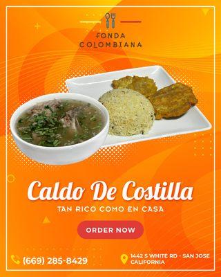 Auténtica Comida Colombiana   Tan Rico Como en Casa  (669)285-8429 Ordena Hoy  1442 S White Rd